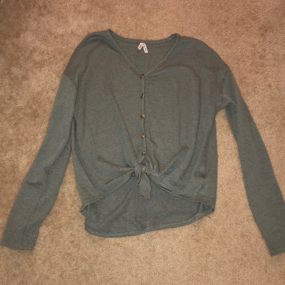 Mudd Tied Button Down Relaxed Fit Shirt